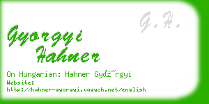 gyorgyi hahner business card